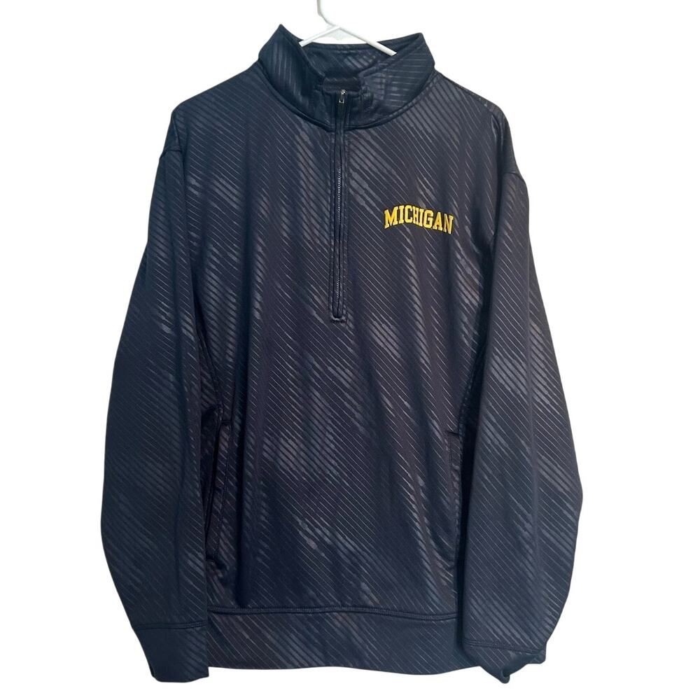 University of Michigan Quarter-Zip Pullover – Navy – Men’s Large